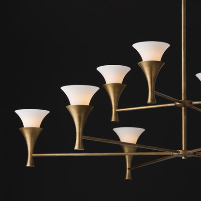 Capital Nola Two-Tier Chandelier in Mystic Luster