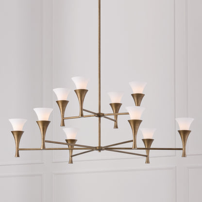 Capital Nola Two-Tier Chandelier in Mystic Luster