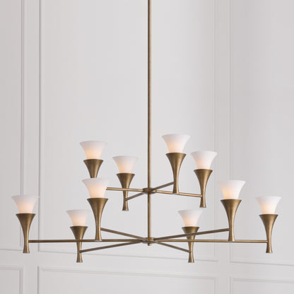Capital Nola Two-Tier Chandelier in Mystic Luster
