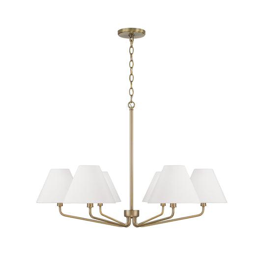 Capital Chadwick Medium Chandelier - Aged Brass