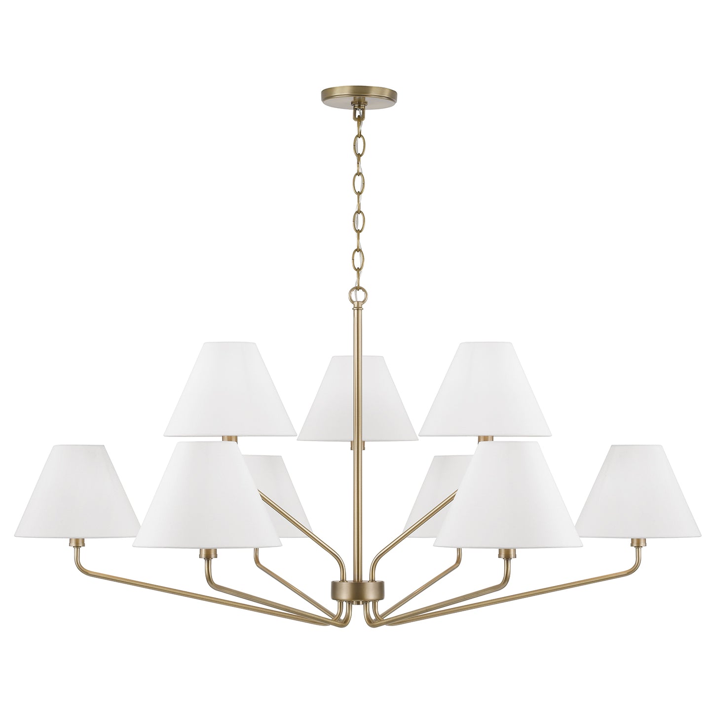 Capital Chadwick Large Chandelier - Aged Brass