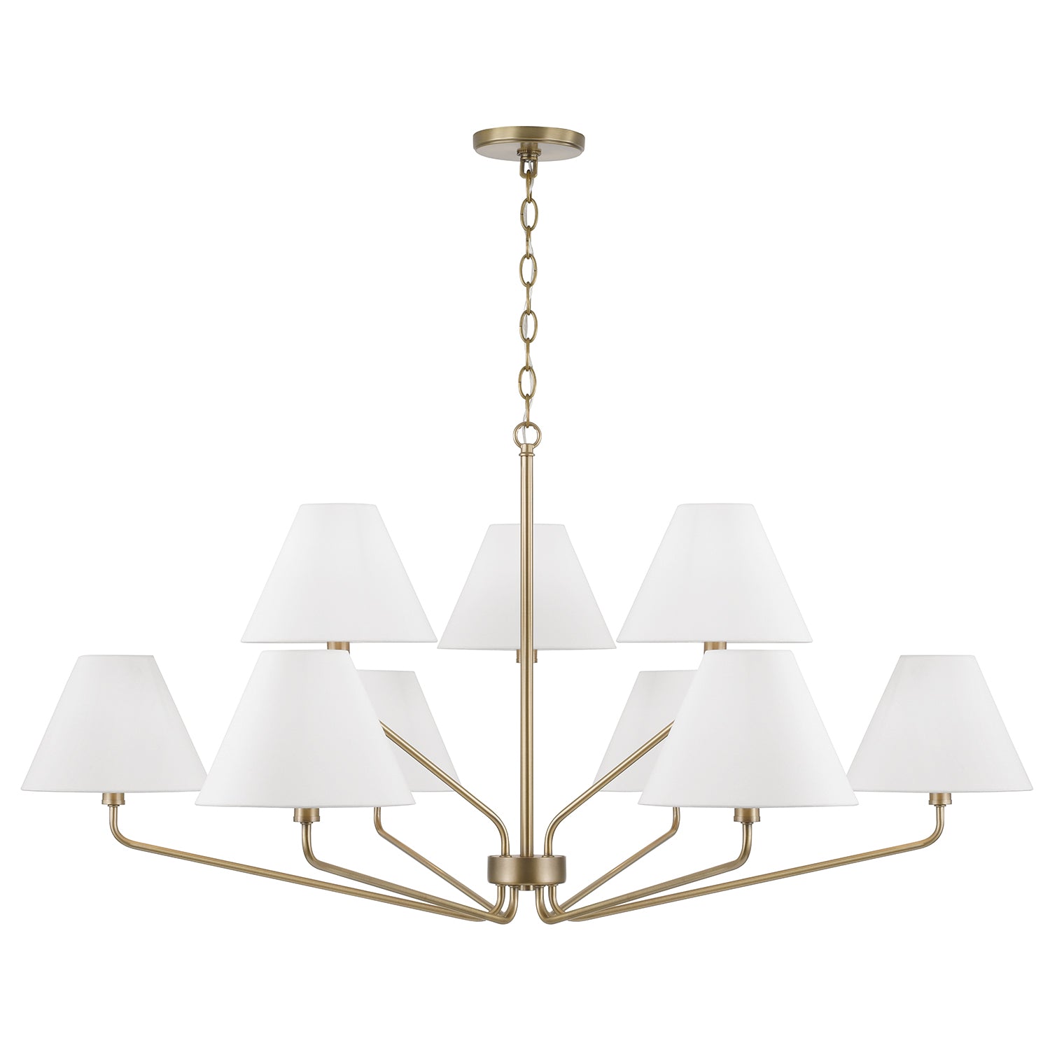 Capital Chadwick Large Chandelier - Aged Brass