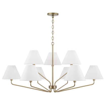 Capital Chadwick Large Chandelier - Aged Brass