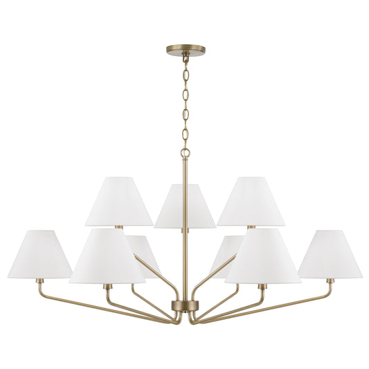 Capital Chadwick Large Chandelier - Aged Brass
