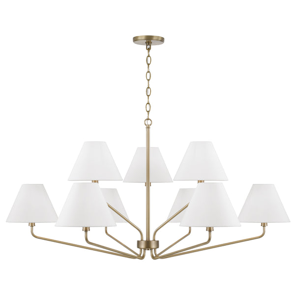Capital Chadwick Large Chandelier - Aged Brass