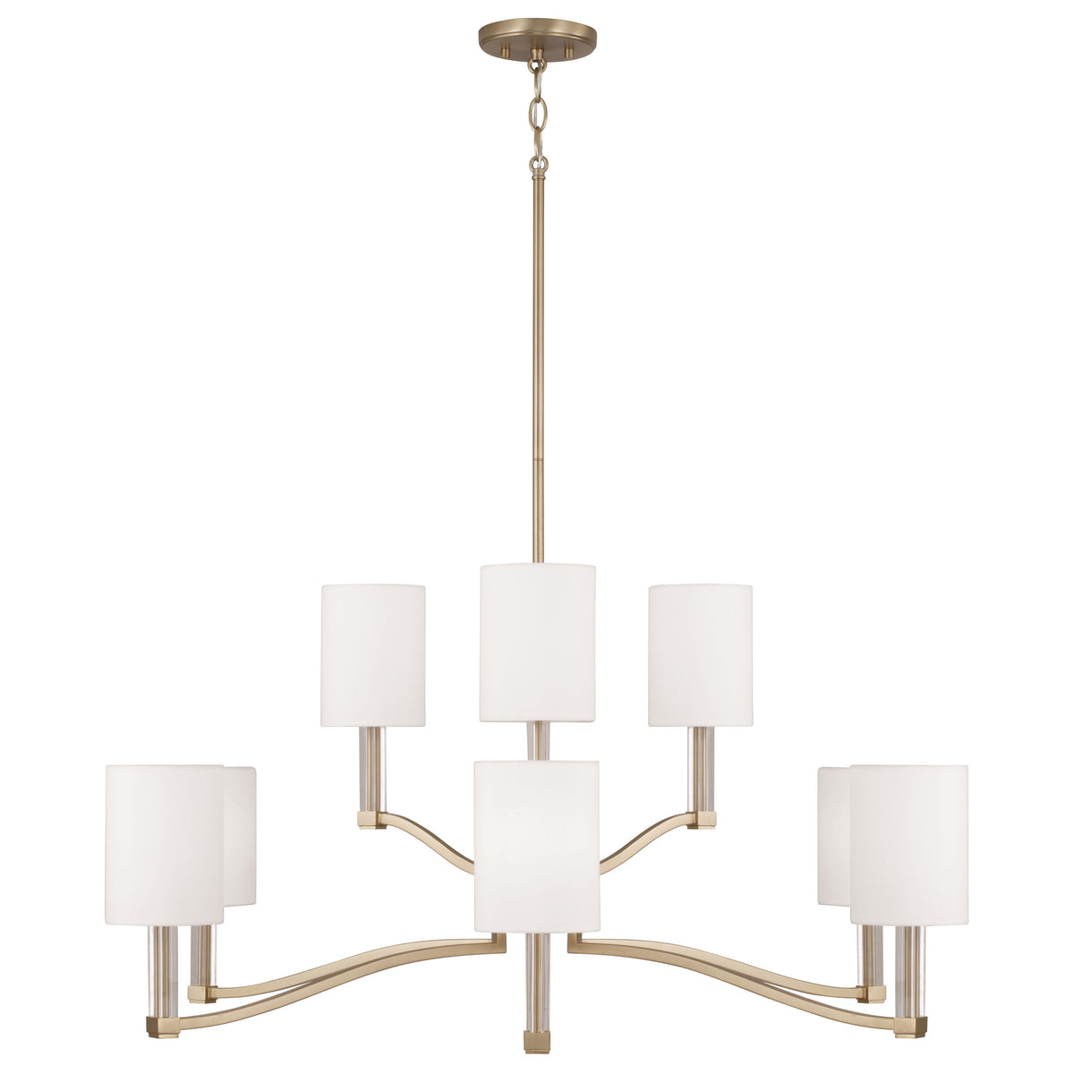 Capital Ingrid Two-Tier Chandelier in Matte Brass