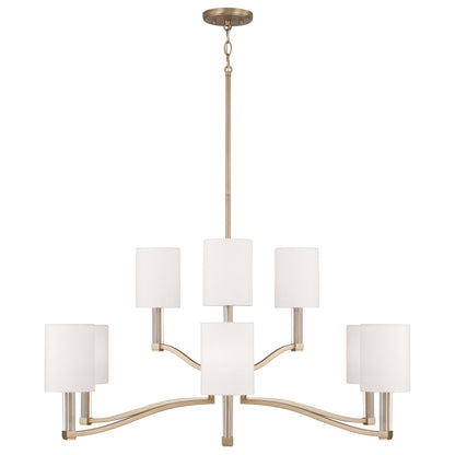 Capital Ingrid Two-Tier Chandelier in Matte Brass