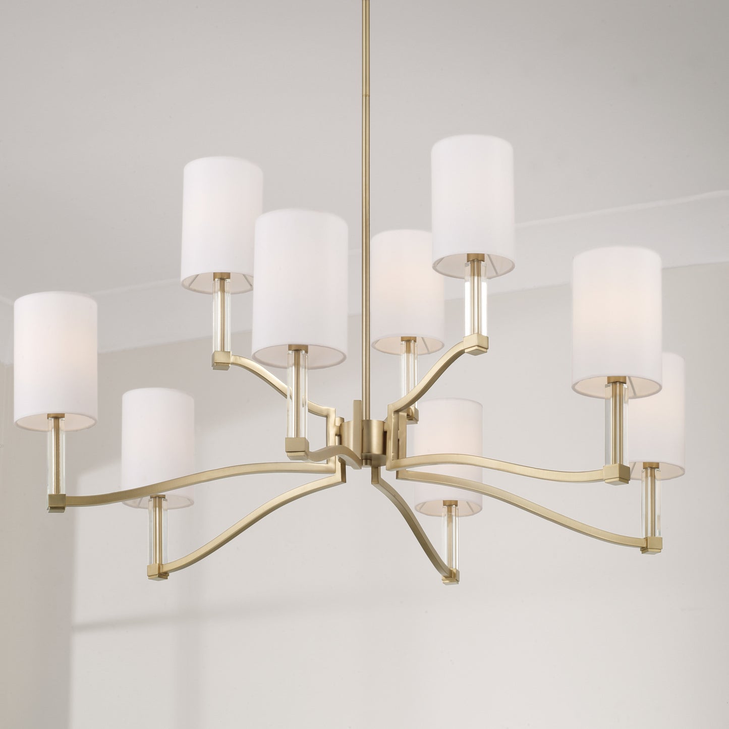 Capital Ingrid Two-Tier Chandelier in Matte Brass