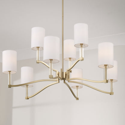 Capital Ingrid Two-Tier Chandelier in Matte Brass