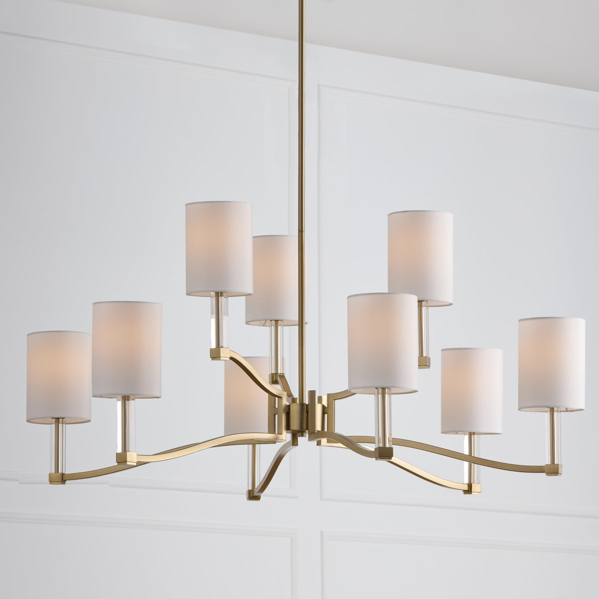 Capital Ingrid Two-Tier Chandelier in Matte Brass