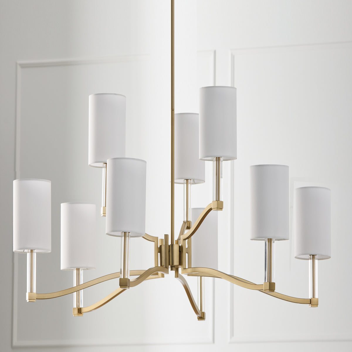 Capital Ingrid Two-Tier Chandelier in Matte Brass