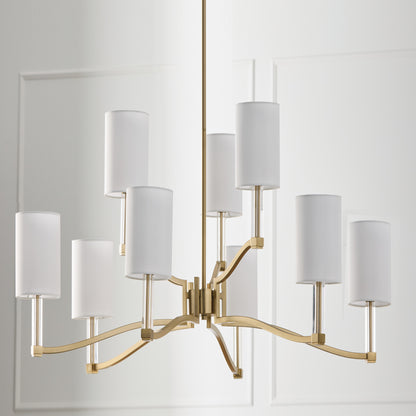 Capital Ingrid Two-Tier Chandelier in Matte Brass