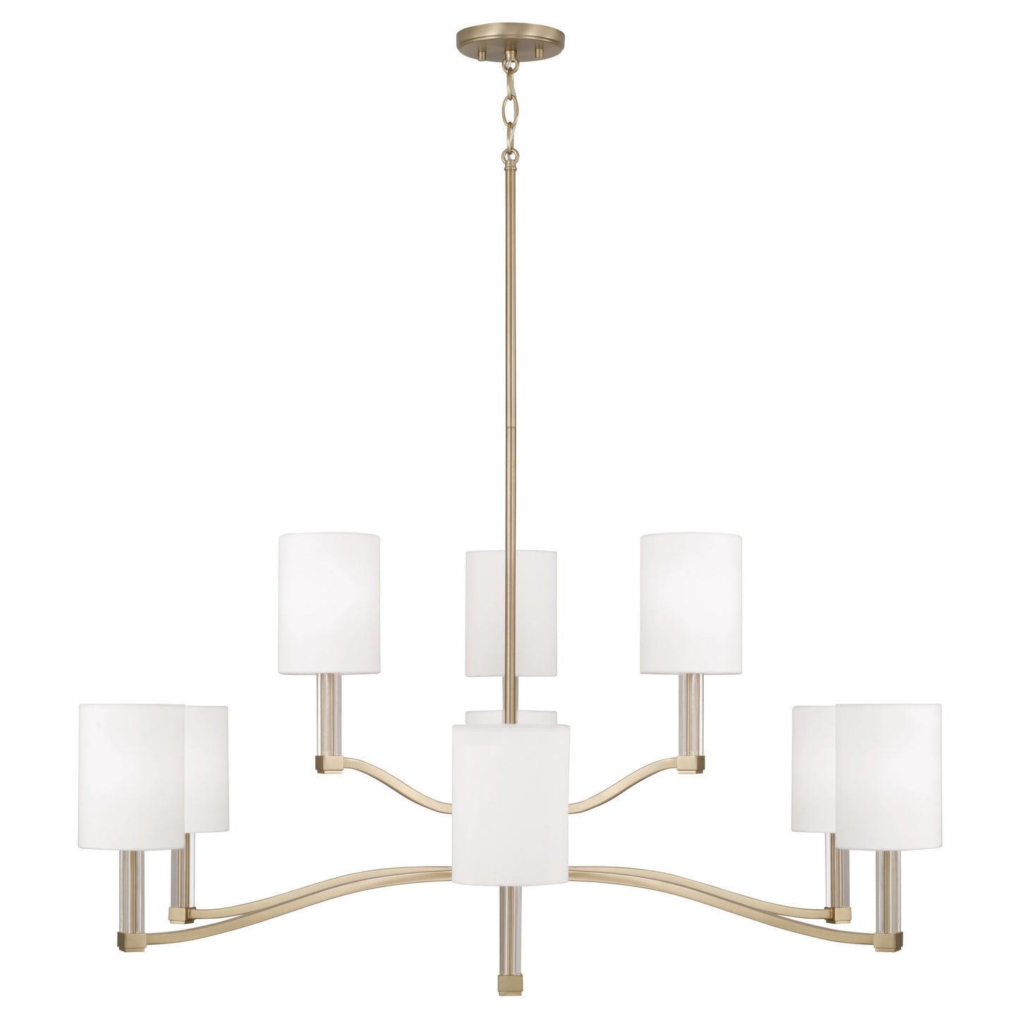 Capital Ingrid Two-Tier Chandelier in Matte Brass