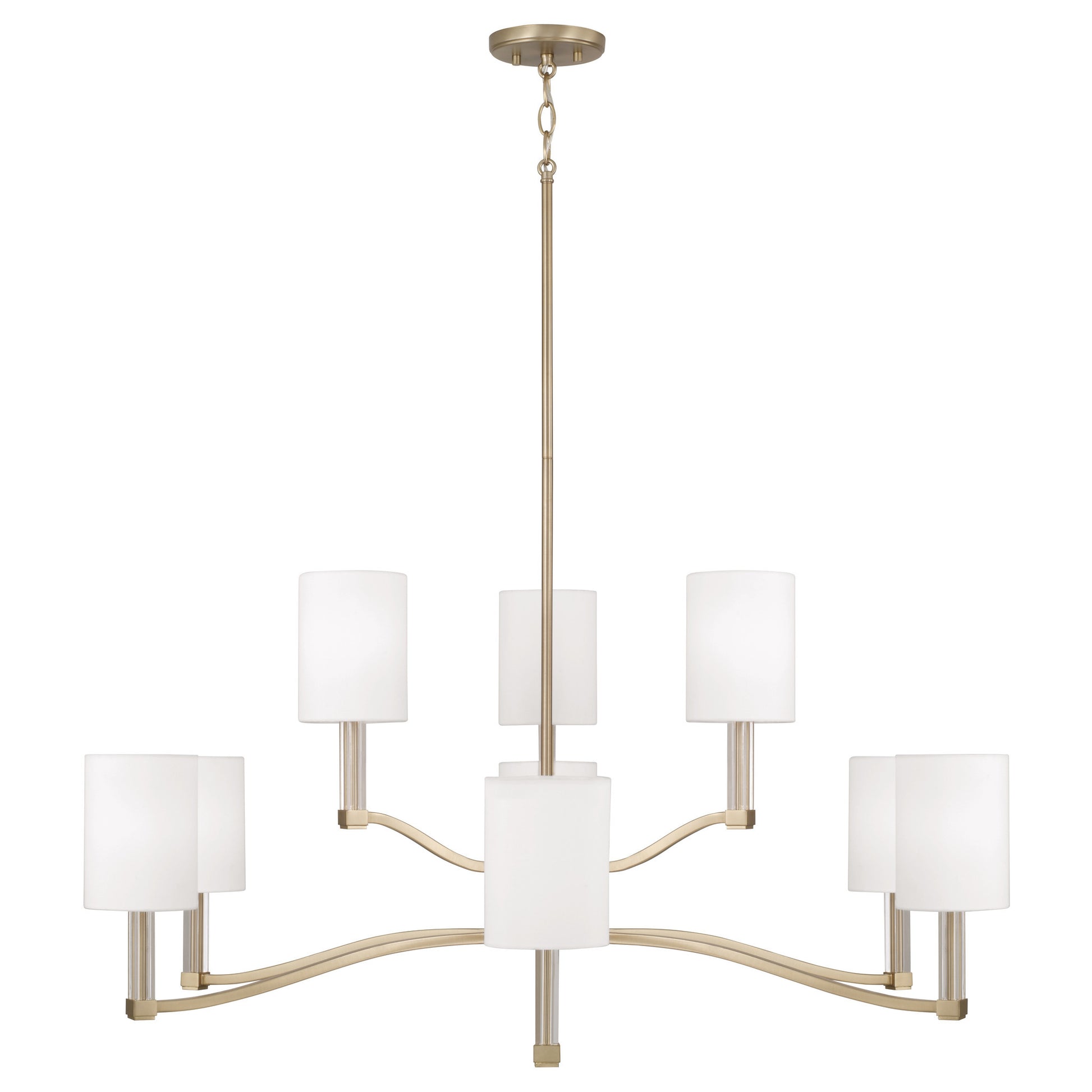 Capital Ingrid Two-Tier Chandelier in Matte Brass