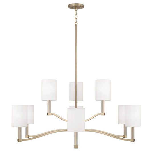Capital Ingrid Two-Tier Chandelier in Matte Brass