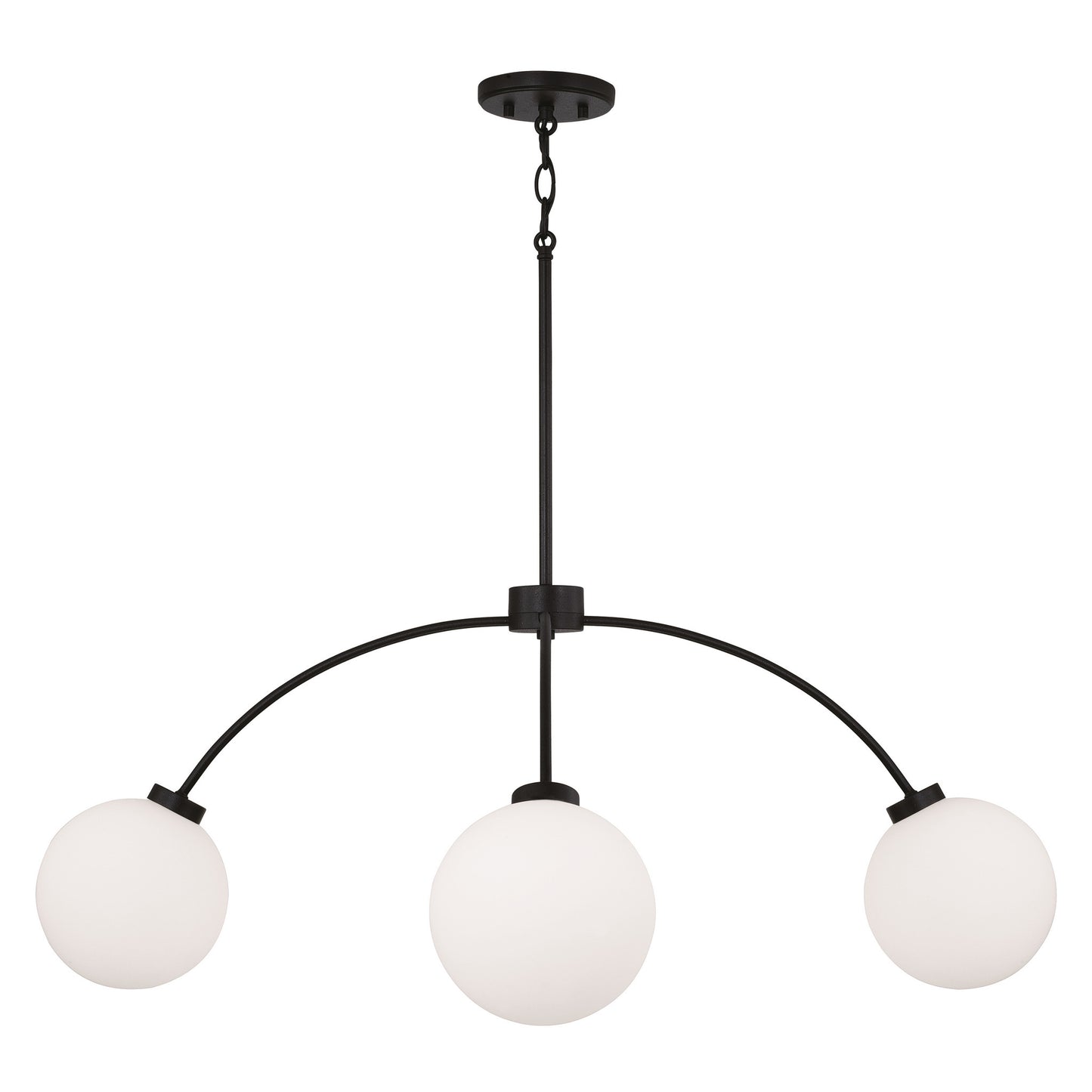 Capital Amos Medium Chandelier in Black Iron