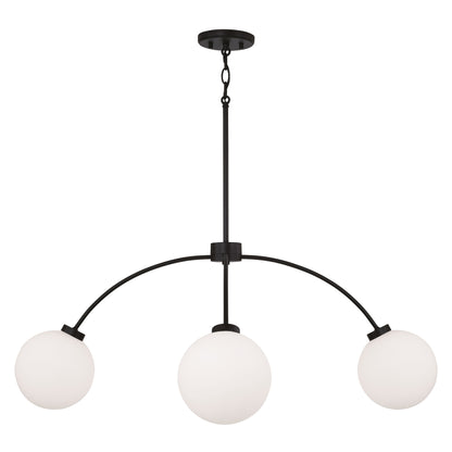 Capital Amos Medium Chandelier in Black Iron