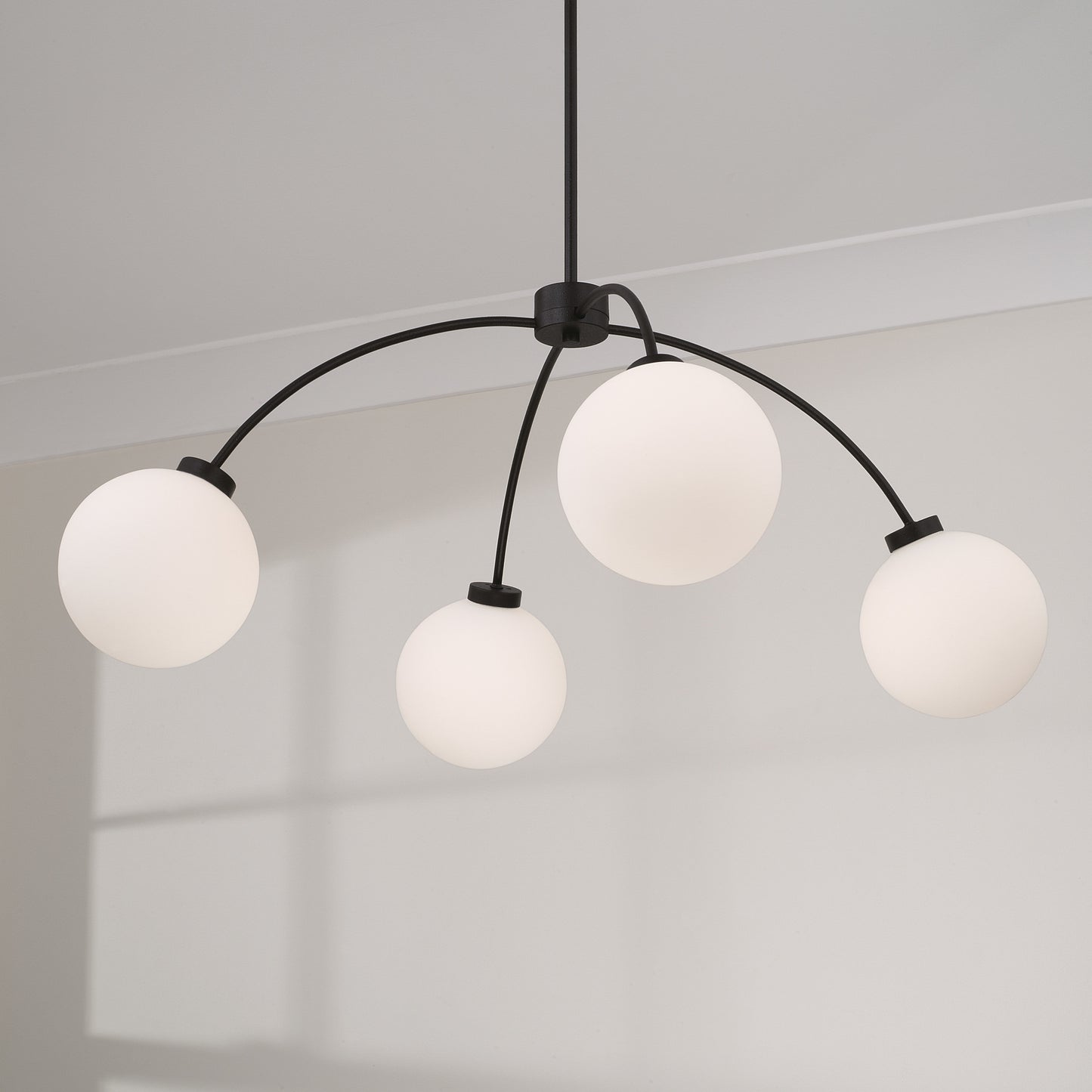 Capital Amos Medium Chandelier in Black Iron