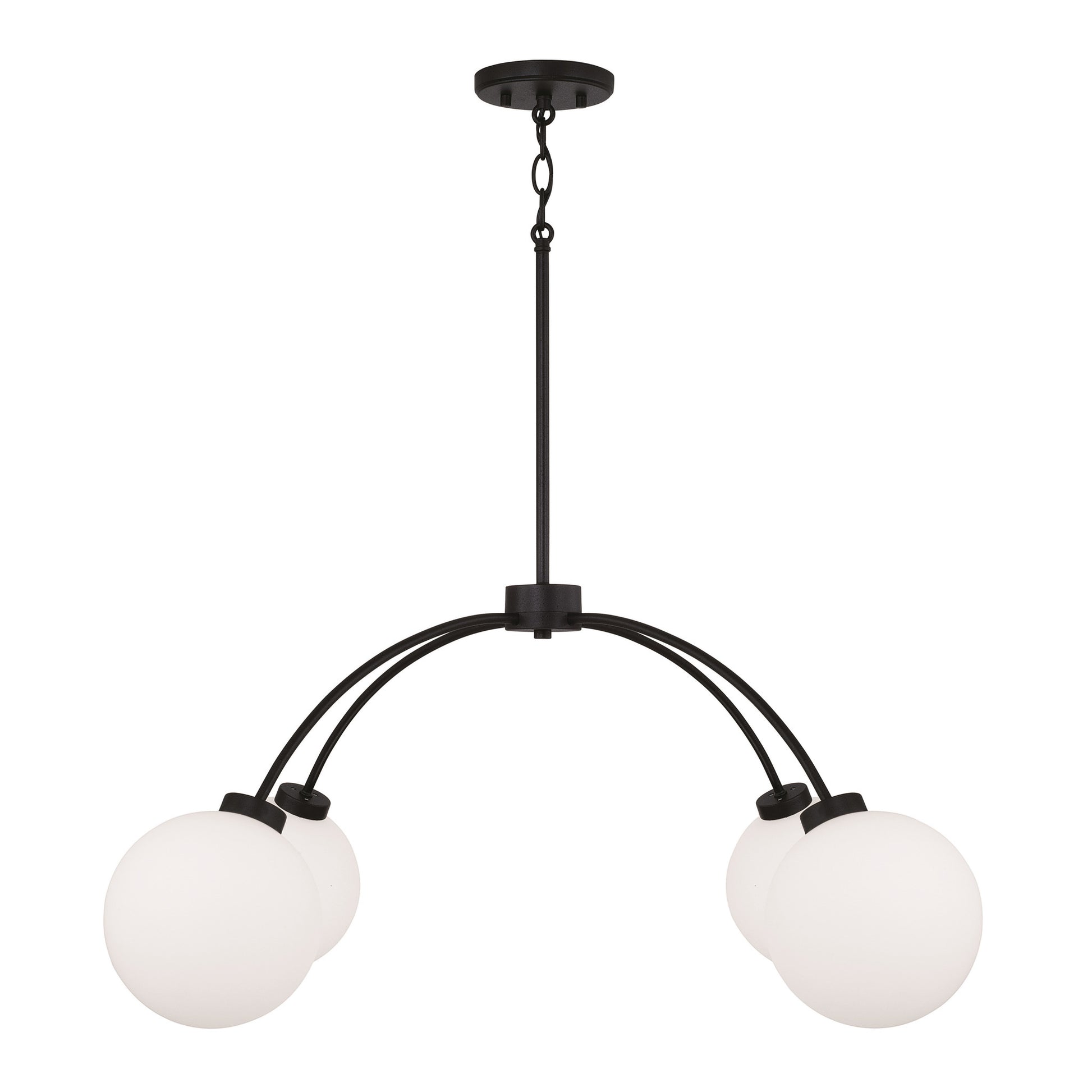 Capital Amos Medium Chandelier in Black Iron