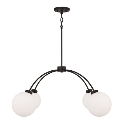 Capital Amos Medium Chandelier in Black Iron