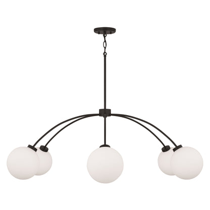 Capital Amos Large Chandelier in Black Iron