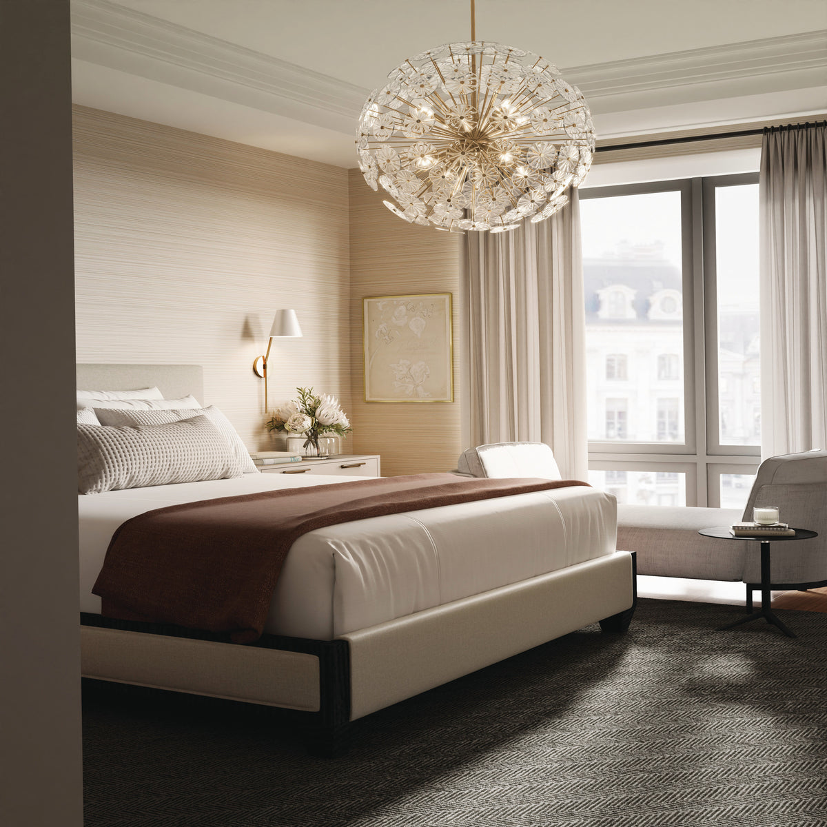 Capital Emelie Chandelier in Matte Brass