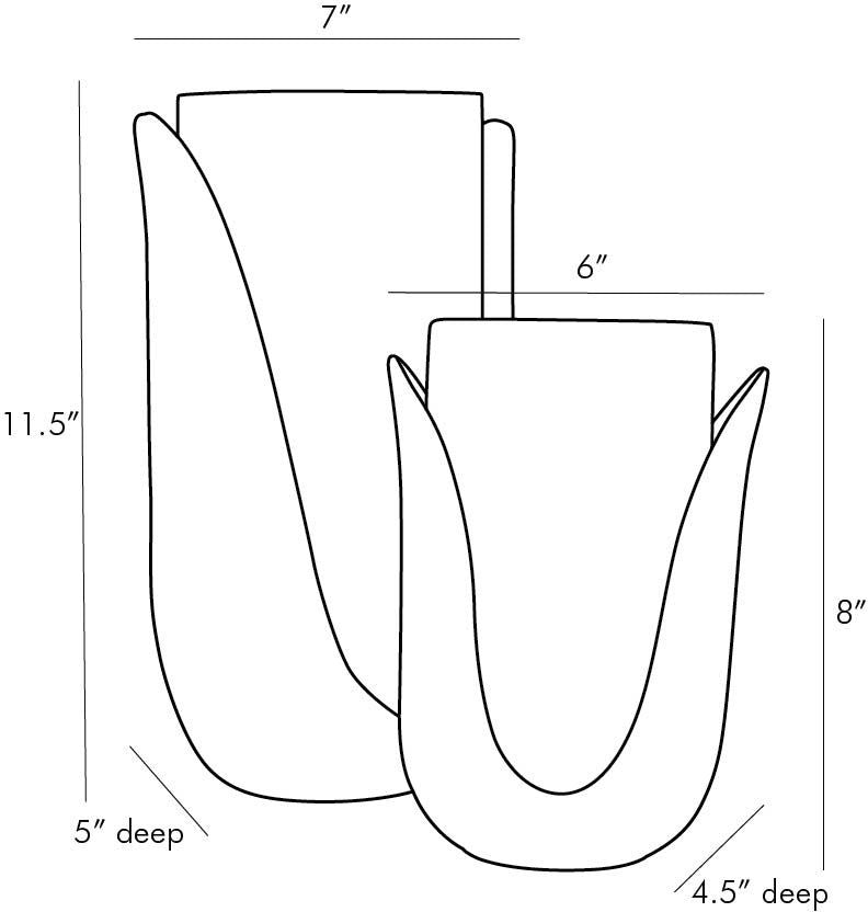 Sonia Vases, Set of 2