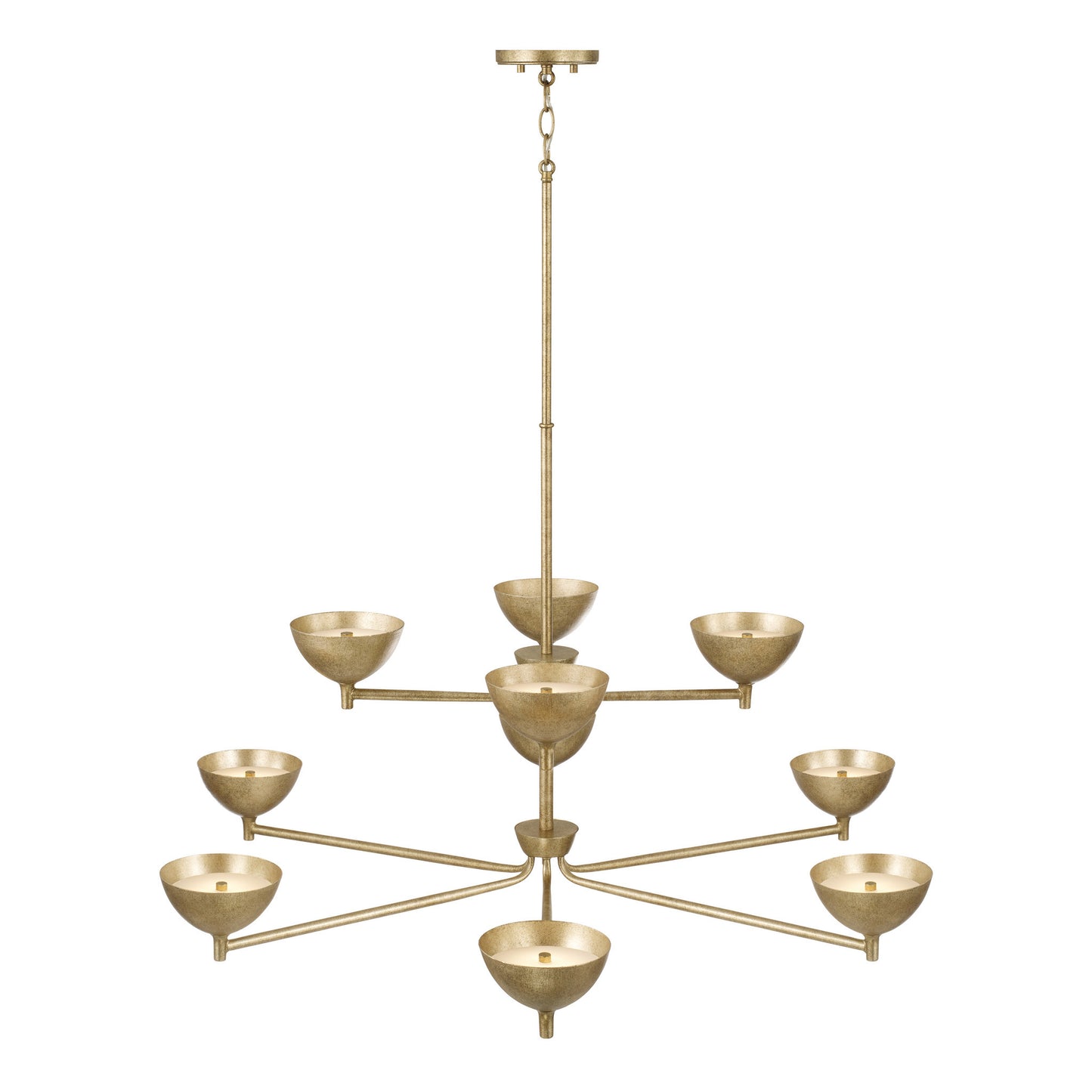 Capital Francesca Two-Tier Large Chandelier in Matte Brass
