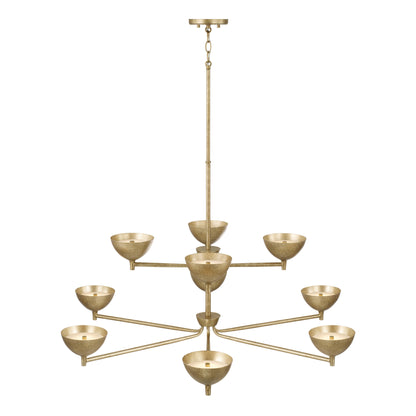 Capital Francesca Two-Tier Large Chandelier in Matte Brass