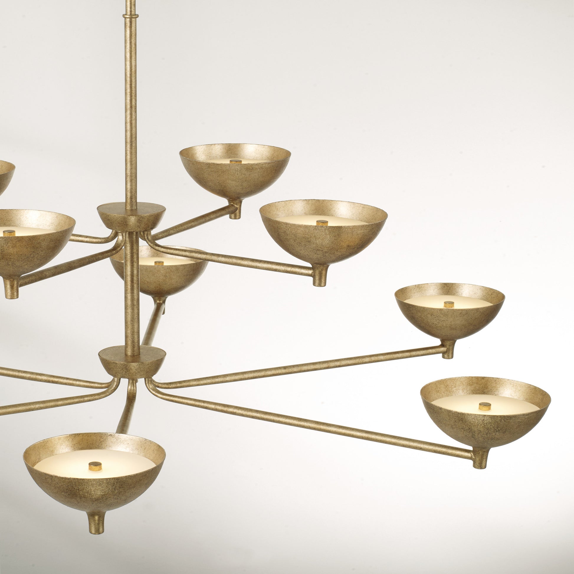 Capital Francesca Two-Tier Large Chandelier in Matte Brass