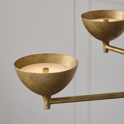 Capital Francesca Two-Tier Large Chandelier in Matte Brass
