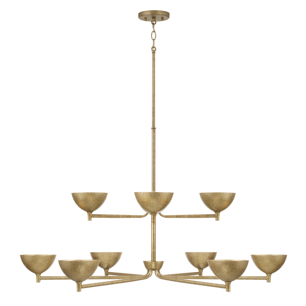 Capital Francesca Two-Tier Large Chandelier in Matte Brass