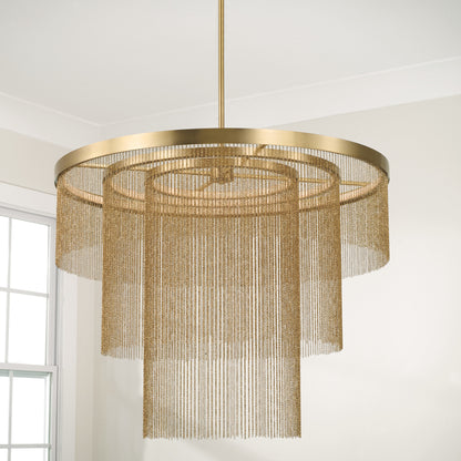 Capital Rae Chandelier in Aged Brass