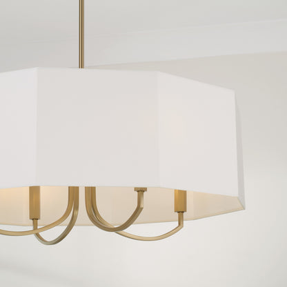 Capital Adrian Small Chandelier in Aged Brass