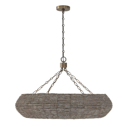 Capital Morada Chandelier - Aegean Grey and Dark Brass