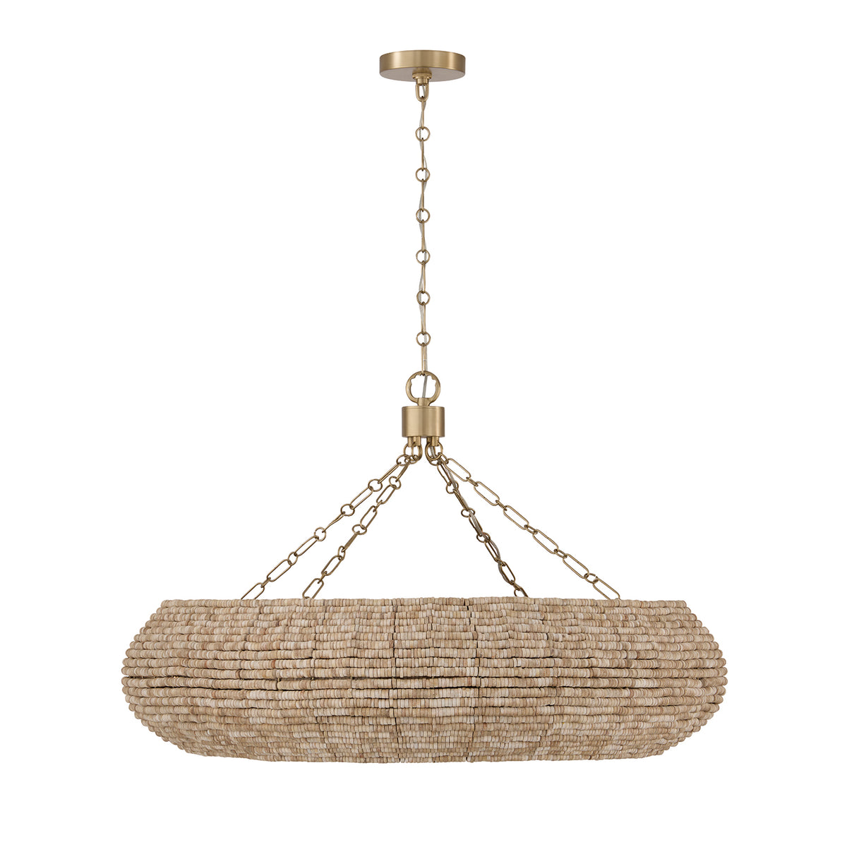 Capital Morada Chandelier - Light Fawn and Matte Brass