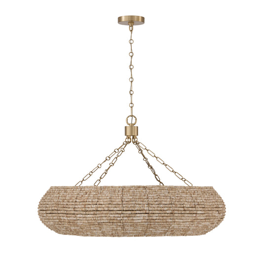 Capital Morada Chandelier - Light Fawn and Matte Brass