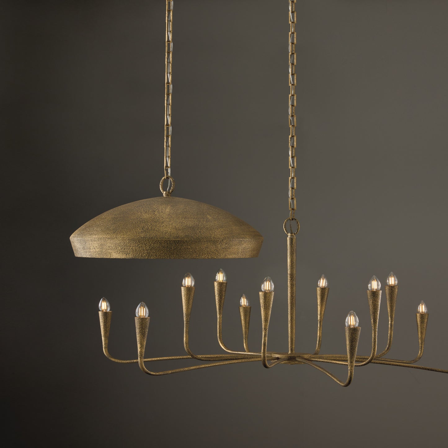 Capital Savari Grand Chandelier in Artisan Gold