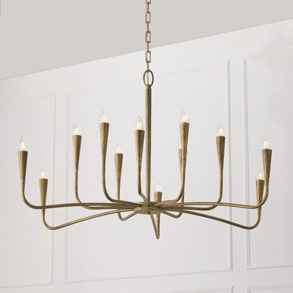 Capital Savari Grand Chandelier in Artisan Gold