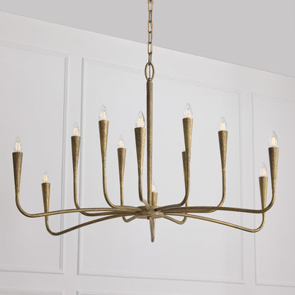 Capital Savari Grand Chandelier in Artisan Gold