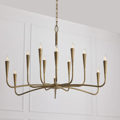 Capital Savari Grand Chandelier in Artisan Gold