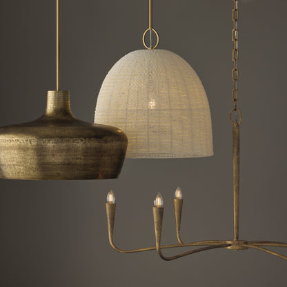 Capital Savari Large Chandelier in Artisan Gold