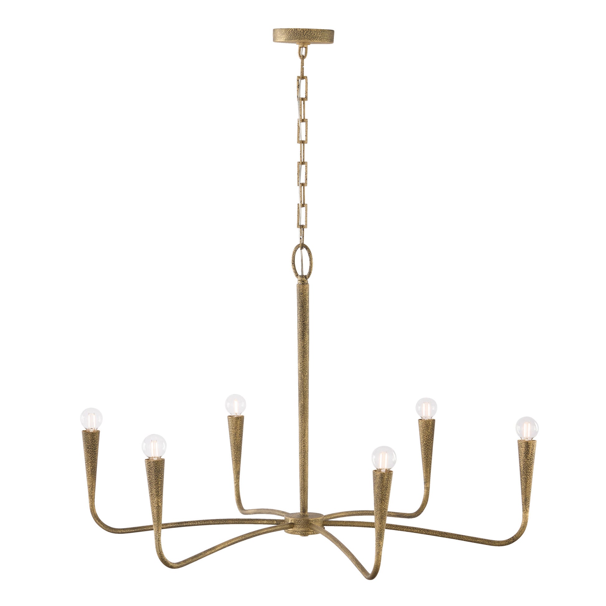 Capital Savari Large Chandelier in Artisan Gold