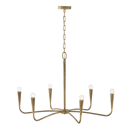 Capital Savari Large Chandelier in Artisan Gold