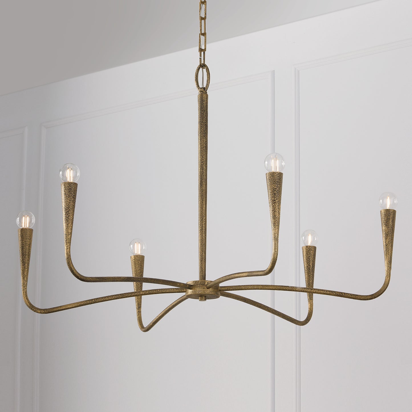 Capital Savari Large Chandelier in Artisan Gold