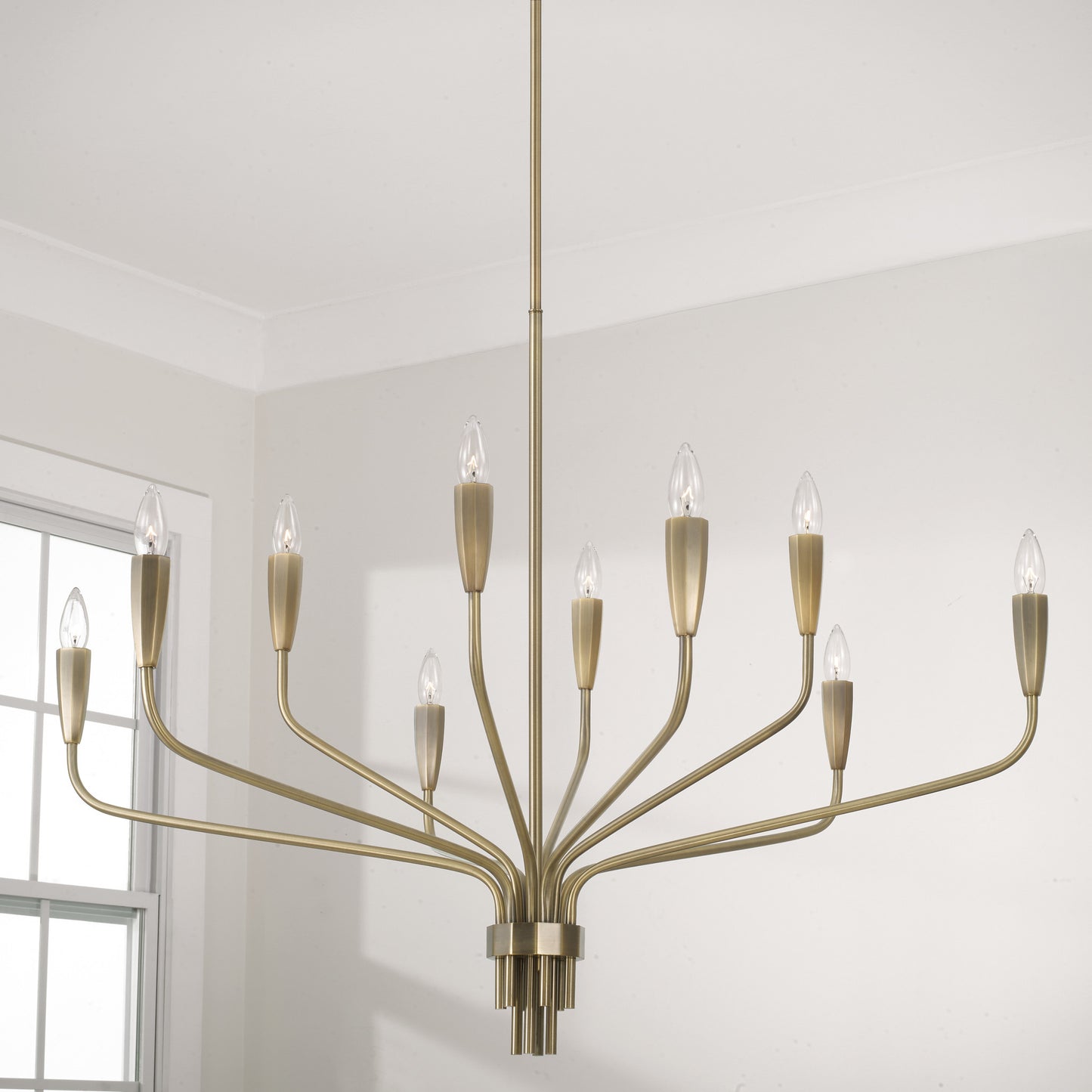 Capital Palmer Large Chandelier in Antiqued Brass