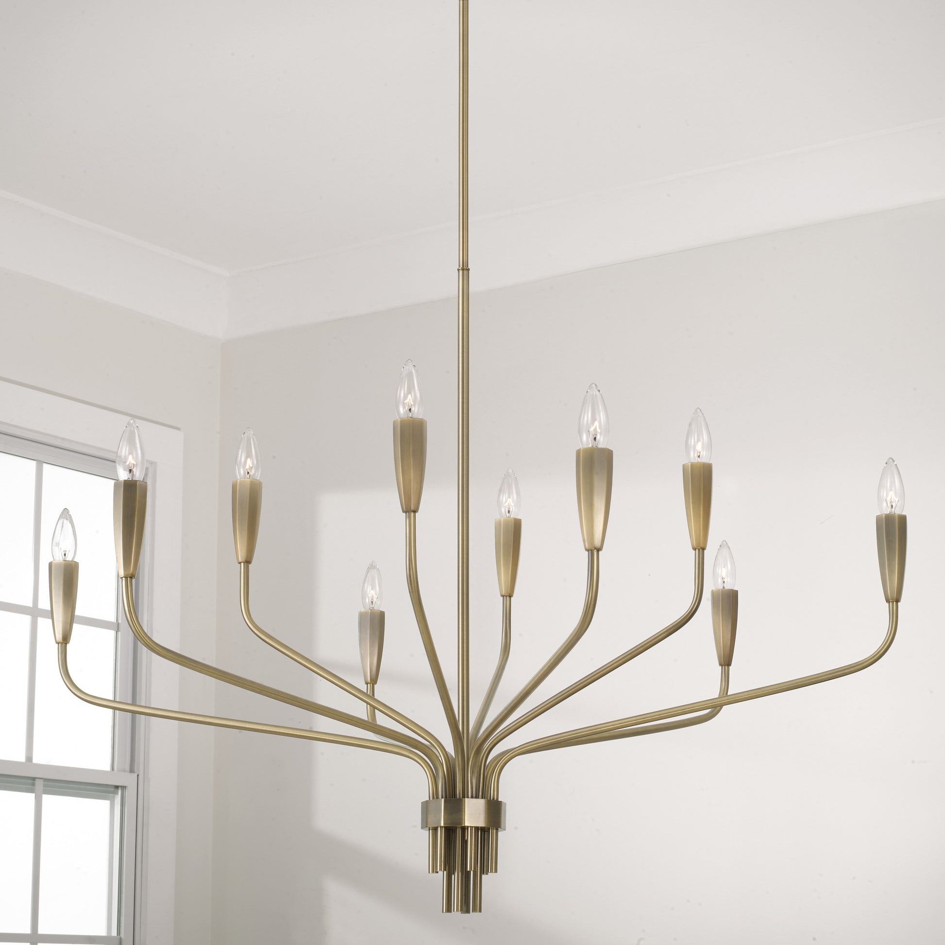 Capital Palmer Large Chandelier in Antiqued Brass