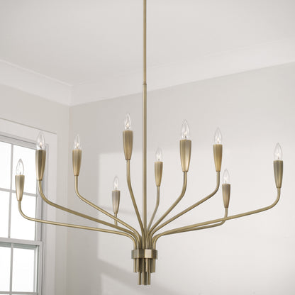 Capital Palmer Large Chandelier in Antiqued Brass