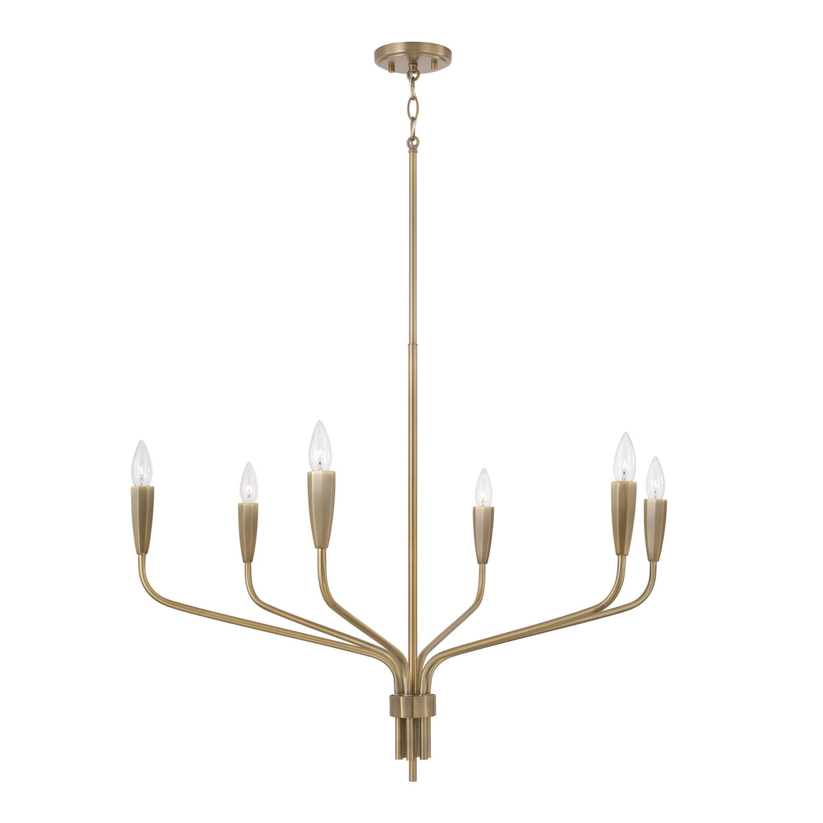Capital Palmer Medium Chandelier in Antiqued Brass