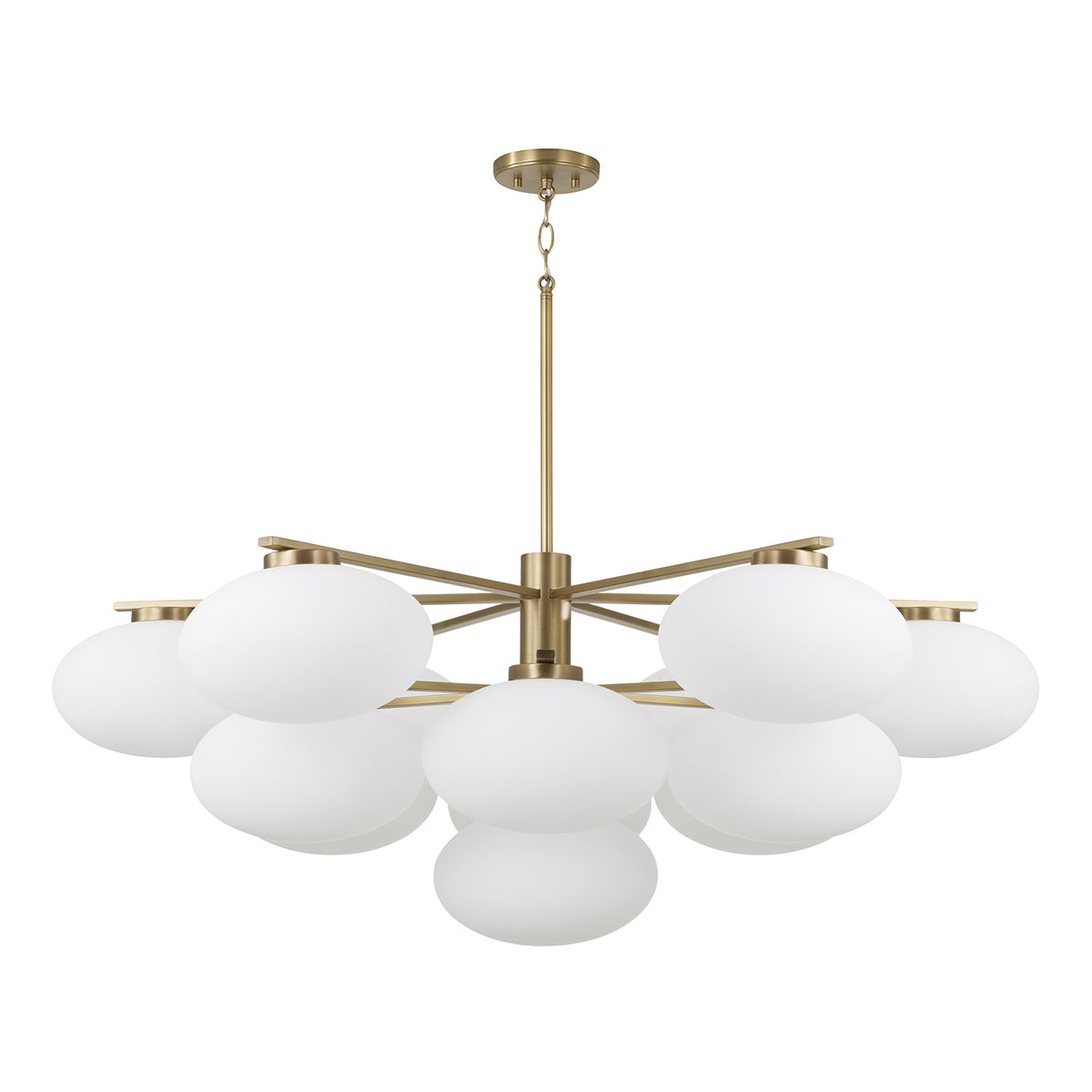 Capital Soren Two-Tier Grand Chandelier - Aged Brass